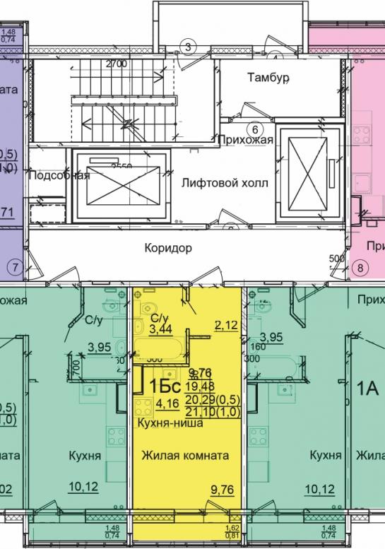 Планировки — ТИП 1 — фото